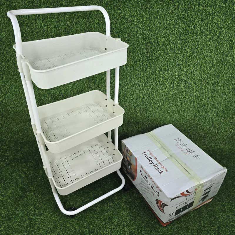 3 LAYER MULTIPURPOSE TROLLEY RACK - Image 2