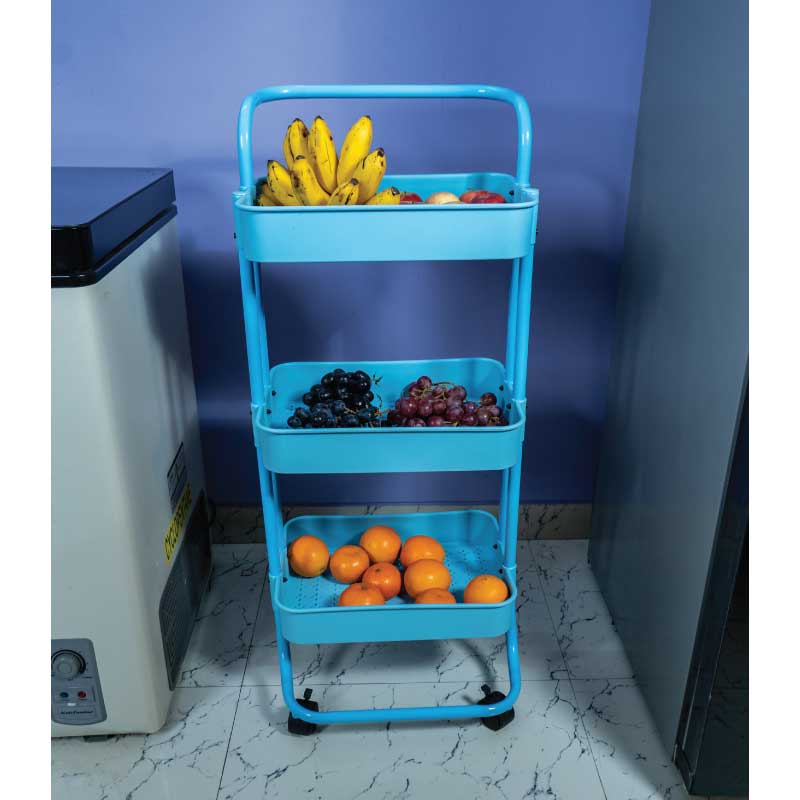 3 LAYER MULTIPURPOSE TROLLEY RACK - Image 7