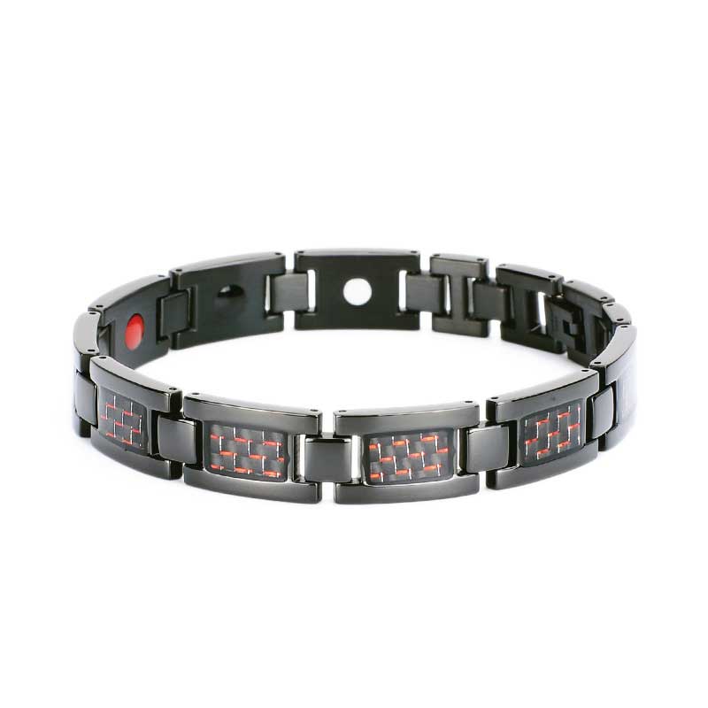 Bracelets Bio Magnetic Green, Red & Black Carbon - Image 2
